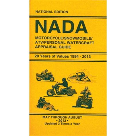 Nada motorcycle value guide - Aug 14, 2023 · Use our instant trade-in appraiser ( Trade Accelerator) to find motorcycle values from NADA Guides (now called J.D. Power) . In 30 seconds you can see motorcycle values from the most popular brands including: Honda, Yamaha, Suzuki, Kawasaki, Indian, and Harley-Davidson. NADA motorcycle values are relied upon by the top dealers and banks in the ... 